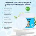 PET Eyes Wipes for Dogs & Cats - Gently Remove Tear Stain, Debris, Crust & Discharge- Hypoallergenic & Deodorizing Pet Cleaning Grooming Wipes Cleaner for Eyes, Face & Wrinkle -Unscented