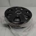 Hubcaps 14", Wheel Rim Cover Universal R14 Hub Caps, Snap On Car Pickup Truck SUV, Lacquer Wheel Covers, PP Material, 4 Pack, Matte Black Painted (14 Inch, Matte Black Painted)