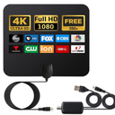 HDTV Antenna 350+ Mile Range - Indoor Outdoor Digital TV Antenna with Signal Booster, Supports 4K 1080P HD Channels, Weatherproof Design for Attic/Window/Wall Mount Digital HDTV Antenna