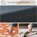 KIMODE Kitchen Rugs Non Slip Washable 17"x47"+17"x29", Fall Farmhouse Kitchen Rugs Sets of 2, Autumn Maple Leaf Rugs for Kitchen Floor, Absorbent Kitchen Mats for Floor Laundry Office Sink Desk