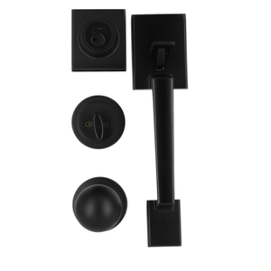 Phillips Front Door Handle and Deadbolt Set, Entry Handleset Exterior with Interior Reversible Lever