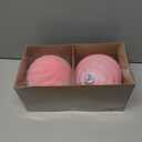 Artmag 2 PCS Large Velvet Christmas Balls Ornaments Shatterproof Hanging Set Flocked for Xmas Tree Holiday Party Decorations (Pink,6 Inch)