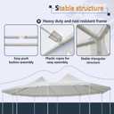 29x21 ft Party Tent, White Wedding Tent, Waterproof, UV Protection Outdoor Gazebo Pavilion Shelter Tent For Party, Event, Picnic, White.