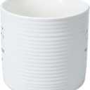 Mom I Love You To The Moon And Back - 10 oz White & Gold Ribbed Coffee Cup Mug