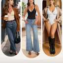 Bodysuits for Women, Tummy Control Full Body Shapewear, Seamless Deep V Neck Thong Body Suit