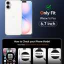 FNTCASE for iPhone 16 Plus Case: Clear Magnetic Phone Cases with Screen Protector Compatible with Magsafe Slim Anti Yellowing Rugged Shockproof Protective Transparent Cell Phone Cover (A-Clear)