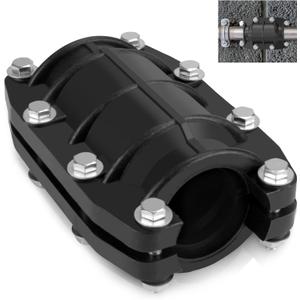 Pipe Repair Clamp 1 inch, Water Pipe Leak Repair Clamp, Pipe Repair Kit for Plastic and Metal Pipes, Leak Stopper with Anti-Impact, Suitable for Pipes 25MM OD
