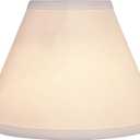 Aspen Creative 58730A Transitional Hardback Empire Shape UNO Construction Lamp Shade in White, 4" Top x 9" Bottom x 6-1/2" Slant Height, Slip UNO 33mm
