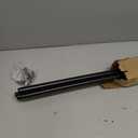 Double Curtain Rod 32 to 86 Inch, HOTOZON 1 Inch Heavy Duty Double Curtain Rods for Windows 20 to 82 Inches(1.7-6.8 ft), Telescoping Drapery Rod with Simple End Finials, Black