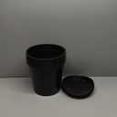 6 PCS  9 in. H X 10-1/2 in. W X 10.5 in. D Plastic Basic Flower Pot Black