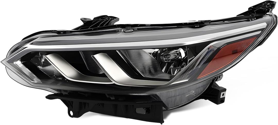 Driver Side Halogen Headlight Compatible with Sentra S/SV 2020-2022 Headlamp 260606LB0A (Left)