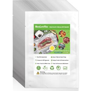 Chamber Vacuum Sealer Bags 200PCS Quart 8"x12",Heavy Duty Pre-Cut Vacuum Chamber Pouches for Food Storage,Sous Vide or Meal Prep,BPA-Free Thick Seal a meal bag for Commercial Sealer Machine