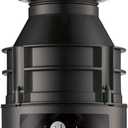 InSinkErator Garbage Disposal, Badger 1, Standard Series, 1/3 HP Continuous Feed, Black, Waterborne Grey Enamel