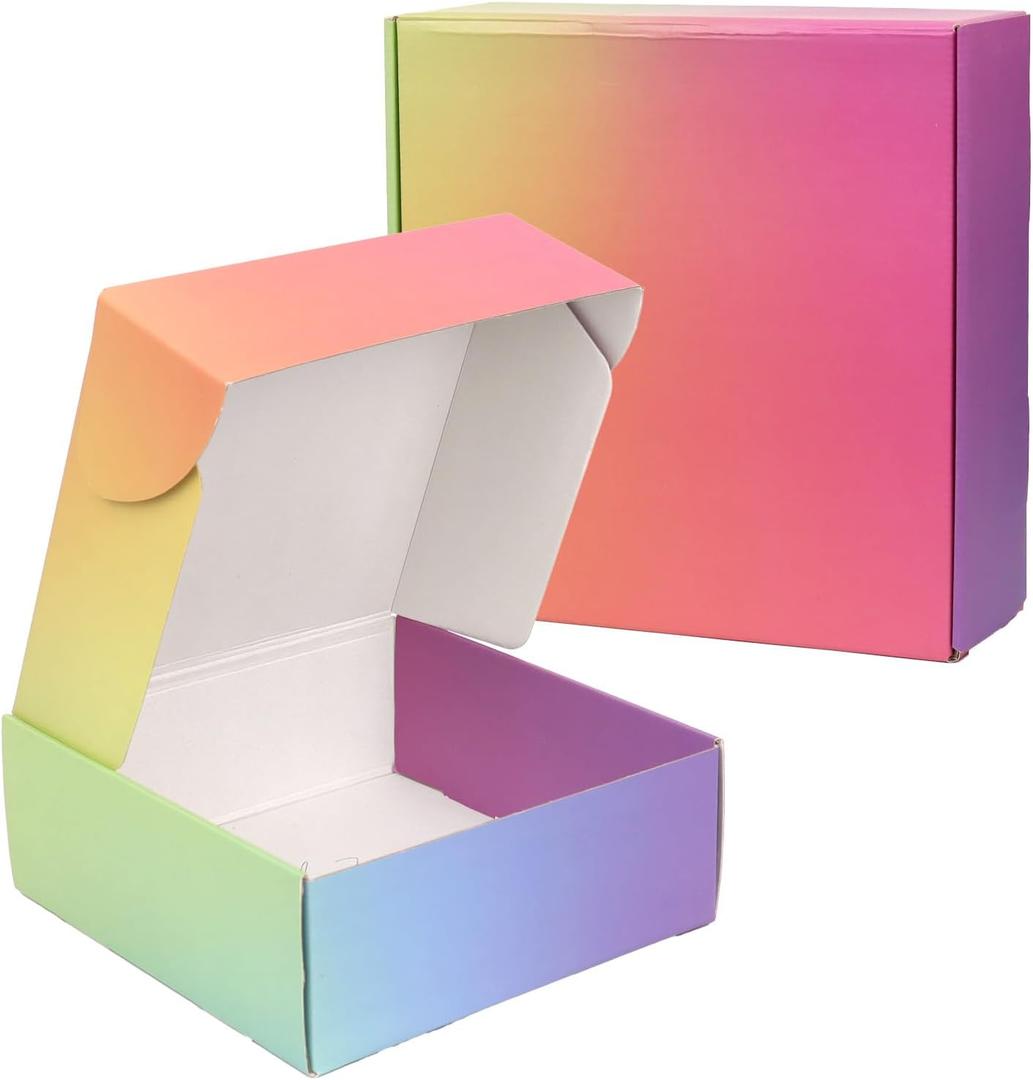 30 Pack 8x8x3 Shipping Boxes for Small Business, Small Cardboard Boxes for Shipping Packing Mailing