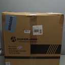 SUPERJARE 0.56'' Thick 12 Pcs 48 Sq Ft Rubber Top Exercise Equipment Mats, High Density EVA Foam Mats with Rubber Top, Interlocking Gym Flooring for Home Gym, Protective Workout Mat, Black/Blue