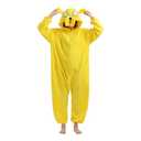 kaguster Unisex Adult Animal Pajamas Sleepwear Costume Plush One-Piece Cosplay Costumes Yellow M