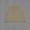 SweatyRocks Women's Ribbed Knit Crop Sleeveless V-Neck Sweater Vest Crop Tank Top, XL