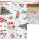 Maison d' Hermine Table Runner 100% Cotton Single Layer Table Runners 108 inches Long for Thanksgiving Christmas Decorations Home Kitchen Dining Party Wedding (Chromo, 14.5" x 108")