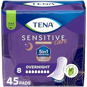 TENA Intimates Overnight Pad, 45 Count 2 Pack