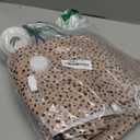 10 Pack Travel Vacuum Storage Bags with Electric Pump, 2 Large + 4 Medium + 4 Small Vacuum Sealer Bags, 80% Space Saver Bags for Luggage, Comforters and Blankets, Travel Essentials(Beige Leopard)