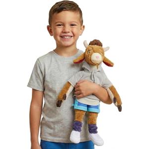 Jay Franco Plush Pillow Buddy - Kids Ultra-Soft Stuffed Plushie & Cozy Pillow, Official Licensed Goat, 22 Inches, Multi - Goat