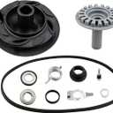 Dishwasher Drain and Wash Impeller Kit for Whirlpool, Kenmore, Kitchen Aid, Maytag Dishwashers 675806 Replacement