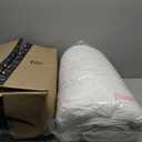 Cosybay Full Size Feather Down Fiber Comforter - Ultra Soft 100% Cotton Duvet Insert, All Season Hotel Luxury Bedding with Corner Tabs, 82"x86" White