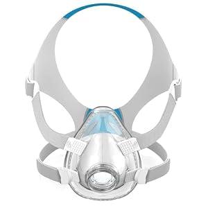 AirFit F20 Replacement Mask Set Large - Includes Mask Cushion, Headgear, Frame & Clips - F20 Full Face Masks Accessories Supplies(L)
