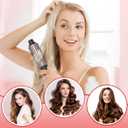 Thermal Brush, Heated Round Brush & Curling Iron with Ceramic Ionic Technology, Hair Tools for Volumizing & Styling, Travel-Friendly Hot Comb with Adjustable Temperature（Rose Gold 1.5 inch）