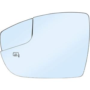 Driver Left Side Mirror Replacement for 2012-2018 Ford Focus Side Mirror Glass - Side View Heated Convex Mirror Glass with Rear Holder, Replace CM5Z-17K707-H