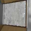 SUNWINGS 5-Sheet Peel and Stick Mosaic Natural 3D Stone Self Adhesive Marble Tiles, 11.5" x 10.7" Stick on Backsplash for Kitchen Bathroom Fireplace Vanity, Mixed Gray