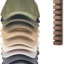 Mkono Hat Organizer for Baseball Caps, Hat Rack for Wall Hold Up to 10 Hats, Hat Holder On Wall Ball caps Storage Organizer Display for Door, Closet, Entryroom, Laundry Cap Organization