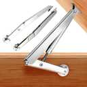2 Set 250N Lid Support Hinges for Toy Boxes, Heavy Duty Safety Slow Close Hinge for Toy Box Soft Lid Hinges for Wooden Box Trunk Bench Chest