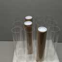 12-Pack Glass Hurricane Candle Holders - 13.78" Tall Clear Open-Ended Cylinders for Pillar Candles - Includes 2.36" Taper Candlestick Holders - Wedding, Event & Home Decor Centerpieces