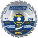 3 x IRWIN Tools MARATHON Carbide Corded Circular Saw Blade, 7 1/4-inch, 24T (24030)