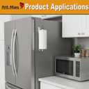 Ant Mag Magnetic Paper Towel Holder with One Hand Paper Tear and Adjustable Damping Effect Strong Magnet Ideal for Kitchen Refrigerator Cruise & Grill,Silver