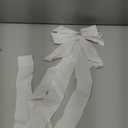 36x18 Inches Extra-Large Christmas Tree Topper Bow White Velvet Ribbon Gift Bows for Christmas Home Decor, Outdoor Indoor Car Decoration (White)