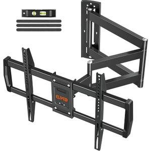 ELIVED Outdoor Long Arm TV Wall Mount for Most 42-75 Inch TVs, 37.9 Inch Long Extension Corner TV Mount, Weatherproof Full Motion tv Bracket Anti-Rust for Patio, Holds 99 lbs. Max VESA 600x400mm