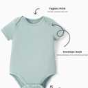 PATPAT Baby Bodysuits Supersoft Bamboo Viscose - Short Sleeve Boys and Girls - Newborn Infant Unisex Clothes Pack (6-9 Months, Dino Explorer)