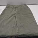 Sidefeel Women's Jeans Wide Leg High Waisted Stretchy Straight Leg Denim Pants Baggy Jeans Green Size 14