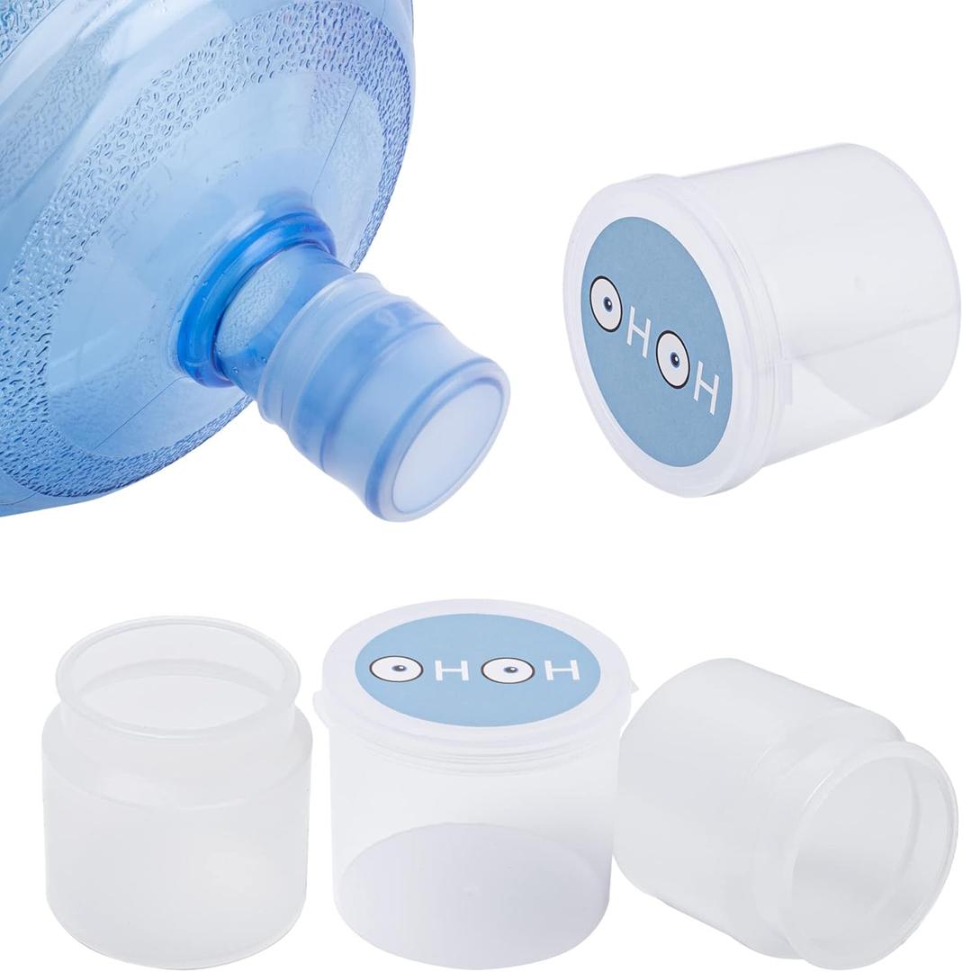 2 Pack Original 5 Gallons Water Jug Cap, Fits 48mm|53mm|55mm Screw Tops|Threaded Tops, Reusable Universal Silicone Water Bottle Caps Non-Spill Top Lid Cover with Storage Box
