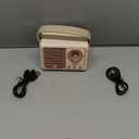 Baolira Retro Bluetooth Speaker, Portable Wireless Speaker with Crystal Clear Stereo Sound Rich Bass, Vintage Decor, Birthday Gifts for Women Teenage (Beige)