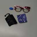 miyya Blue Light Glasses for Women & Men  Oversized UV & Blue Light Blocker Chunky Frames, Stylish Eyewear Accessories (Red Wine (Transparent))