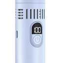 Air Cooling Fan Travel Small Desk Digital Display Small Pocket With Large Battery ABS Texture Handheld Bladeless Fan USB Rechargeable