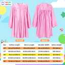 Bokon 4 Pcs 2026 Kindergarten Preschool Graduation Cap and Gown with Tassel Graduation Stole and Certificate for Toddler Kids (Pink)