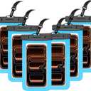 6 Pack 8.5 Waterproof Cell Phone Pouch - Underwater Dry Bag Case Lanyard - Water Proof Clear Holder Protector for iPhone 17 16 15 Pro Max Plus Samsung Galaxy S25 S24 Ultra Note for Beach Swimming