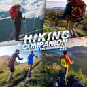 Covacure Hiking Poles Collapsible Trekking Poles - Aluminum Alloy 7075 Walking Sticks for Hiking with Telescopic & Foldable Tri-fold Design Hiking Gear for Women Men, Hiking, Camping, Climbing