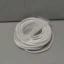 Adoreen Cat 6 Ethernet Cable 50 Ft-White, Outdoor & Indoor Snagless Long Round RJ45 Network Cable, POE, Soft Flexible Gbps Internet LAN Computer Patch Cord for Router Modem Switch Fast Gaming+ Ties