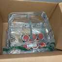 Alpha Living 6 Pack - Disposable Chafing Dish Buffet Set, Half Size Pans, Welded Body Food Warmers for Parties, Fuel Cans Complete Set, Warming Trays (Complete Kit (with Racks))