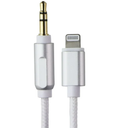 Acoustix (6-Ft) 3.5mm to 8-Pin Lightning Braided Auxiliary Cable - White 